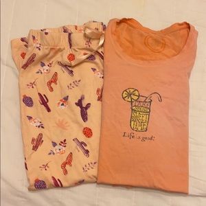 Life is Good Pajama Set